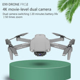 E99 Pro2 RC Mini Drone 4K 1080P 720P Dual Camera WIFI FPV Aerial Photography Helicopter Foldable Quadcopter Dron Toys