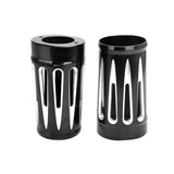 CNC Cut Black Billet Aluminum Fork Boot Slider  For  14-2016