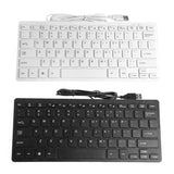 USB Wired Mini Slim Multimedia External Keyboard For Notebook Laptop PC Computer