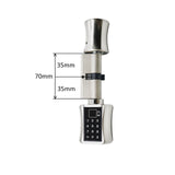 Bluetooth Fingerprint Cylinder Lock Tuya APP Biometric Electronic Smart Door Lock Digital Keypad Code Keyless Lock Home/Apartme