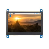 4.3Inch Capacitive Touch Screen Panel 800*480 Resolution for Raspberry Pi 3B+/4B Single-Point Touch Control USB Touch Drive-Free