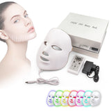 Led Facial Mask 7 colors Facial Rejuvenating Infared Light Therapy Phototherapy Mask Spot Acne Removal Face Skin Care Tool