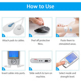 Massager Dual-Channel TENS Unit Rechargeable Muscle Stimulator Portable 16-Mode Electric Pulse Massager with 20 Strength Levels