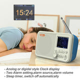 DAB/DAB+FM Digital Radio, 2.4-Inch Color LED Display, Support SD Card Insertion, With Bluetooth, MP3 Player