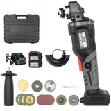 21V Brushless Angle Grinder Tool Cordless Polishing Cutting Machine 100mm Variable Speed Electric Heavy Duty Metal Cutter