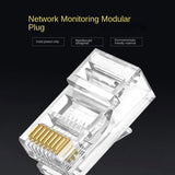 100PCS RJ45 Ethernet Cables Module Plug Network Connector For UTP CAT6 RJ45 Network Cable Crystal Heads 8P8C