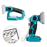 2000Mah 14.4-18V  LED Flashlight Spotlight Outdoor Work Lighting For Makita BL1430 BL1830 3 inch Blue with USB