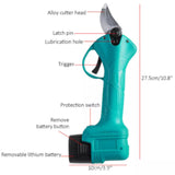 16.8V Cordless Pruner Shear Efficient Fruit Tree Bonsai Pruning Electric Tree Branches Cutter Compatible Makita 21V Battery