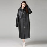 Fashion EVA Women Raincoat Thickened Waterproof Rain Coat Women Clear Transparent Camping Waterproof Rainwear Suit
