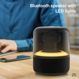 Z5 Portable Wireless Bluetooth-Compatible Speaker Column Subwoofer Loudspeaker RGB LED Light BT5.0 Stereo Surround Sound Box