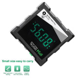 4*90° IP54 Digital Inclinometer LCD 360° Digital Slope Level Four Side Magnetics Multifunction Protractor Data Hold Function