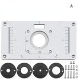 Multifunctional Aluminium Router Table Insert Plate Woodworking Benches Wood Router Trimmer Models Engraving Machine