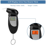Handheld Backlight Digital Alcohol Tester Digital Alcohol Breath Tester Breathalyzer Analyzer LCD Detector Backlight Light