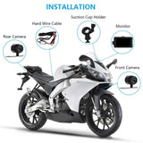 SE100 Full HD 1080P Motorcycle DVR Camera 3.0" Front Rear View Dual Lens Video Recorder Motorbike Night Vision Dashcam