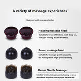 Heating Handheld Percussion Infrared 3 Pattern 4 Gear 2 Massage Heads Polar Speed Adjustment Roller Electric Dolphin Massager