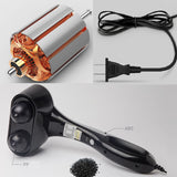 Heating Handheld Percussion Infrared 3 Pattern 4 Gear 2 Massage Heads Polar Speed Adjustment Roller Electric Dolphin Massager