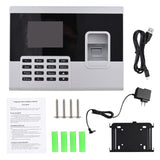 Fingerprint Password Attendance Machine Access Control Time Clock Recorder Employee Checking-in Recorder U Disk Download Data