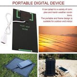 New 5W 5V Solar Panel Battery Charger DIY Solar Module with USB Port Portable Outdoor Solar Charging Board for Mobile Phones