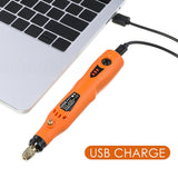 34pcs Wireless Tool Woodworking Ergonomic Mini Adjustable Speed Jade Engraving Pen Kit Electric Polisher Hand Drill Grinder
