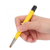 3pcs/set Rust Removal Brush Pen Glass Fiber / Brass /Steel Brush Pen Shape Watch Parts Polishing Cleaning Tool Watch Repair Tool
