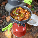 Portable Camping Tableware Cooking Set Outdoor Cookware Pan Pot Bowl Spoon Fork Utensils For Hiking Picnic Travel Wild Campismo