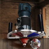 Woodworking Trimming Machine Milling Groove Jig Base Universally Chamfering Milling Base Slotting Groove Engraving Guide Support