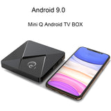 Q1 MINI Smart TV BOX Android 9.0 Youtube 2GB 16GB RK3328 Quad Core 2.4GHz WIFI 4K Google Play Android TV Box EU Plug