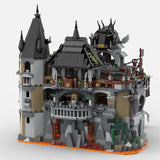 MOC Lava Bastions Castle Knights Building Blocks Bricks DIY Creative  Siege Games Gifts For Toys Children 1753pcs