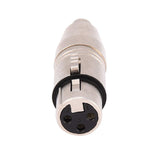 2Pcs 3-Pin XLR Female Jack to RCA Female Audio Microphone Mic Connector Adapter for Microphones/Guitars/Stage Lamps