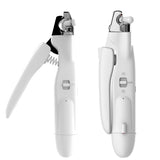 2-In-1 Pet Nail Trimmer Electric Grinder with 2 LED Rechargeable Professional Grooming Tool for Small Medium Large Dogs and Cats