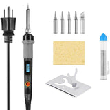 80W 110V/220V Digital Display Soldering Iron Gun Electric Kit Digital Welding Solder Wire Tip Station Soldering iron Set