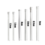 6PCS Ear Cleaner Wax Removal Tool Earpick Sticks Earwax Remover Curette Ear Pick Cleaning Ear Cleanser Spoon Health Care Earpick