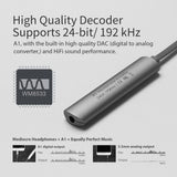 GGMM 24bit 192kHz Headphone Amplifier USB C To 3.5mm DAC Amplifier Coverter Mini Portable Amp With USB Adapter For Headphone PC