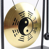Mini Desktop Gong Table Wind Chime Percussion Instrument Cymbals Gongs with Mallet for Home Decor Housewarm Gift carillon à vent