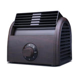 HAEGER-Personal Air Cooler, Mini Air Conditioner, 360 ° Rotating Cooler and Dual-Turbo Technology for Various Scenarios (Brown)