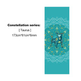 2021 New PVC Beautifully Constellation Printed Yoga Mat 6MM Beginner Non-slip Fitness Mat for Gym Home Travel Pad