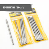 150mm Length Ball Head Screwdriver Drill Bit Sets S2 Steel Screw Driver Bits Hex Magnetic 1/4"Hand Repair Kits Tools