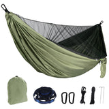 Camping Hammock Garden Anti Mosquito Bites Home Use Swing Sleeping Hanging Chair Outdoor Hiking Hunting Travel Portable Hang Bed