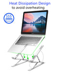 Laptop Stand Foldable 6 + 9 Levels Double Layer Height Adjustable Aluminum Portable Bracket