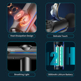Massage Gun LCD Screen 6 Heads Handheld Muscle Therapy Massager Body Deep Tissue Muscle Massager Shoulder Neck Relaxation