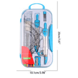 Pro Math Geometry Kit Multi-purpose Compasses Protractor Kit Math Drafting Tool for student Teacher Teens Draftsman