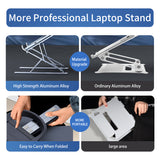 Adjustable Laptop Stand Aluminum for Macbook Tablet Notebook Stand Table Cooling Pad Foldable Laptop Metal Holder Storage Bag