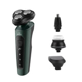 9D Electric Shaver Men's Razor Beard Trimmer shaver Set 3 Blades Portable Rechargeable Washable Multifunctional Car USB Shaver
