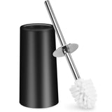 Toilet Brush Holder Bathroom Cleaning Set Flooring Stand Black Bathroom Storage and Organization