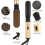 Multifunctional Hair Straightener Brush Professional Hair Comb Brush Beard Straightener Electric Comb Straightener Hair Comb