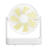 Multifunctional Rechargeable Desktop Fan Low Noise 4-gear Adjustable Wind Detachable Fan Blade Built-in 4000mAh Battery