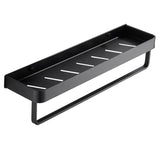 Punch Free Bathroom Shelf Kitchen Wall Bathroom Shelf With Towel Bar Portable Storage Rack Bathroom Accessories
