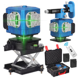 Multifunctional 3D 12 Lines Laser Level Tool Vertical Horizontal Lines with 5° Auto-leveling Function