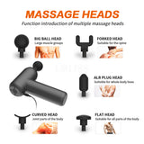 Deep Muscle Massage Gun Electric Massager Muscle Stimulator Pain Relief Body Slimming Fitness Percussion Massager LCD Display