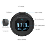 3-in-1 CO2 Meter Thermohygrometer 2.0-inch LCD Digital Carbon Dioxide Monitor Air Quality Detector Temperature Humidity Analyzer